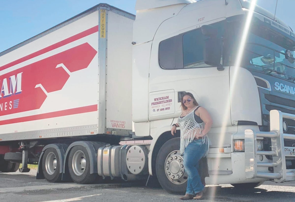 Proud moment for newly licenced Qld MC truckie